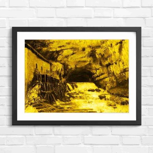 Old mill and waterfall - old,