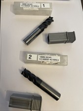 Lot Of 2 CARBIDE END MILLS 4fl