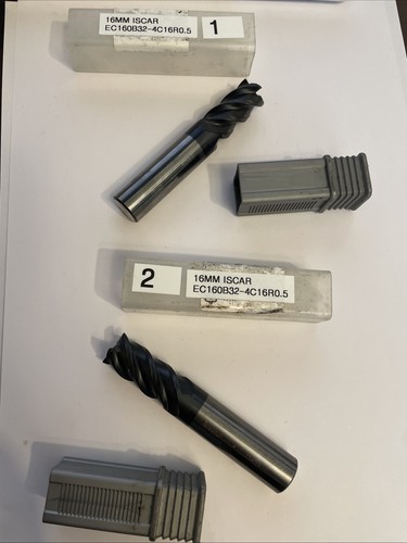 Lot carbide end mills - carbide, 4fl