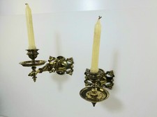 Pair Of Brass Victorian Piano