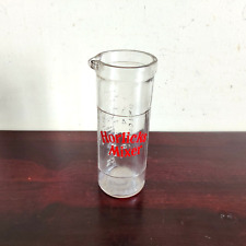 1930s Vintage Horlicks Mixer Glass Measurement Bottle Decorative England GL6