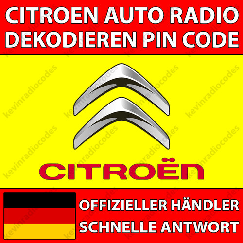 Citroen radio decoding pin - ✅citroen,