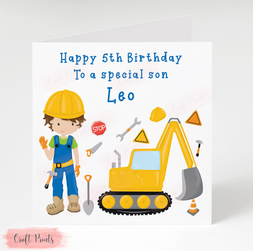 Personalised digger - personalised,