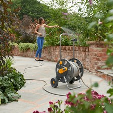 Hozelock 50m Hose Cart: Durable, Adjustable & Complete Garden Solution