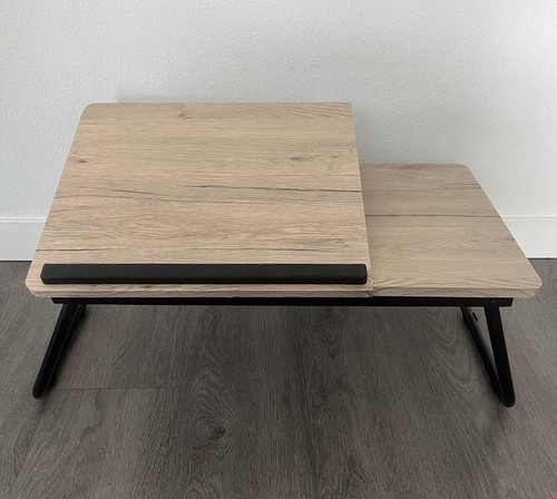 Portable laptop table oak and - laptop,