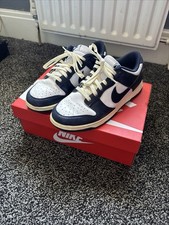Nike Dunk Low Premium White/M idnight Navy Size 9