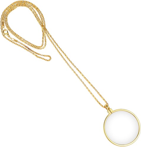 Magnifying glass necklace - glass,