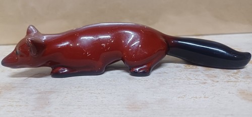 Royal doulton flambé fox - royal,
