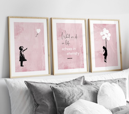 Set banksy heart - of, 3