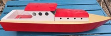 Vintage RC Wooden Hull Speed