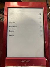 Sony Digital Book Reader Red