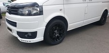 VW TRANSPORTER T5 T6 T7 18 " 8J ALLOY WHEELS BLACK GLOSS LOAD RATED X 4 WHEELS