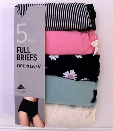 Ladies 5 pack cotton - ex, &