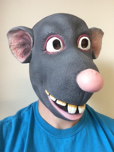 Funny cartoon rat mask - cartoon,