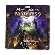 FFG Mansions of Madness Forbidden Alchemy Expansion - No Figures! Box VG/EX