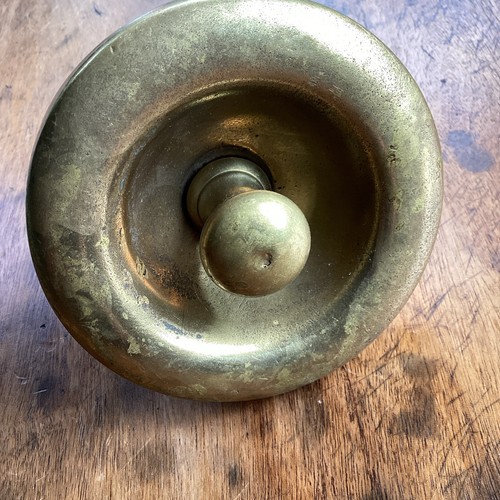 Brass georgian bell pull - bell,