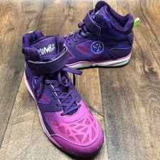 Zumba Energy Rush High Top Shoes Trainers TopLine-Nearly Weightless-Max Womens 7