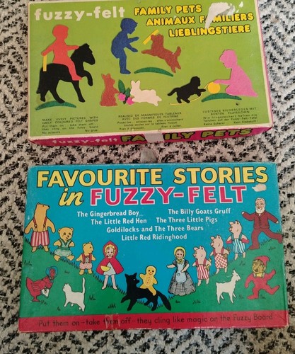 Vintage fuzzy felt 1970s - 2, x