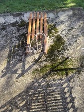 Vintage Davos Wooden Sledge