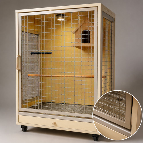 Wooden aviary large bird - large,