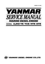 YANMAR MARINE DIESEL ENGINE 4JH3-TE TCE HTE DTE SERVICE MANUAL REPRINTED 