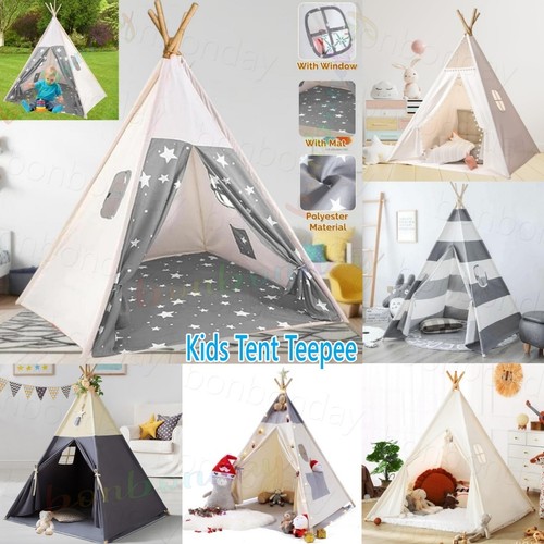 160cm large canvas kids teepee - large,