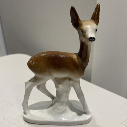 Vintage porcelain deer - porcelain,