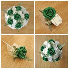 Emerald Green Rose & Fern