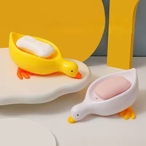 Duck shape soap holder dish - duck,