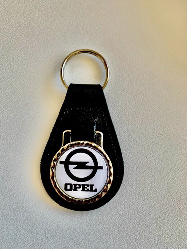 Black leather keyring fob - , keyring/