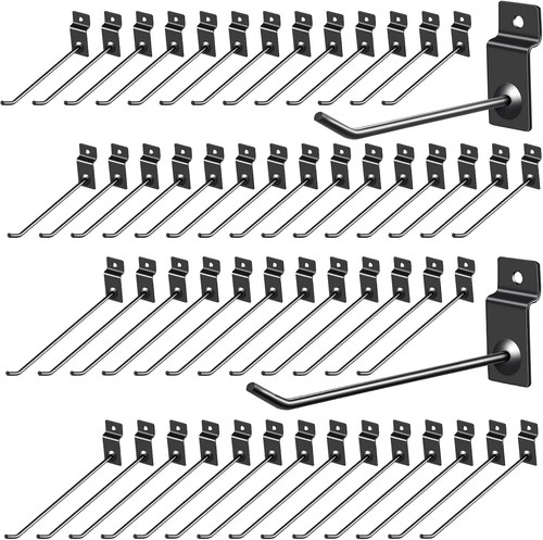 100 pack slatwall hooks panel - 100,