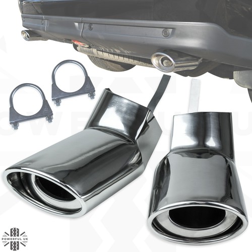 Premium twin exhaust tail pipe - twin,