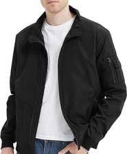 Men's Lightweight Sports Windbreaker Long Sleeve Bomber Jacket