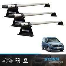 RIDGERACK ALUMINIUM ROOF RACK BARS FOR VW CADDY FROM 2004 - 2020