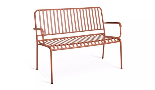 Seater red metal garden - 2,