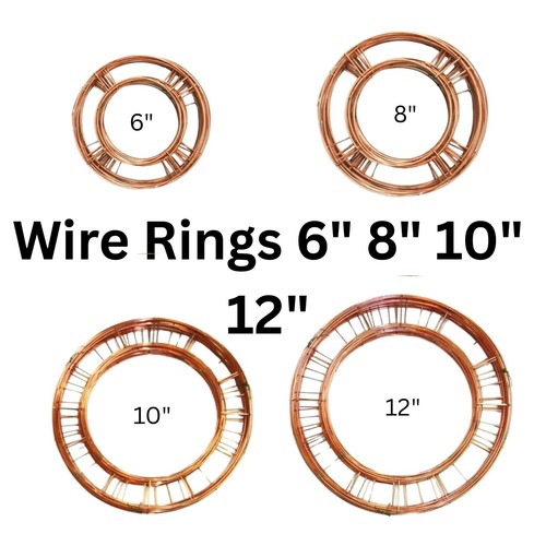 Metal flat wire wreath - flat,