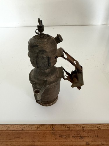 Antique carbide bicycle lamp - antique,