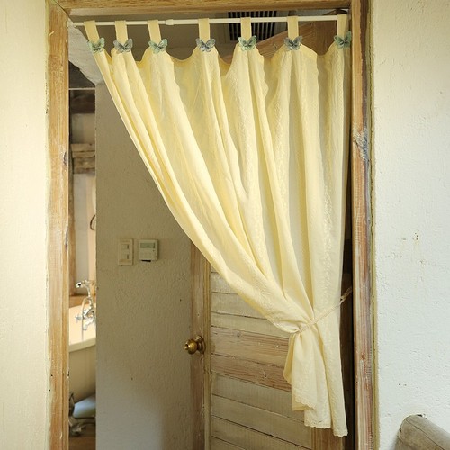 Butterfly lace curtain panel - lace,