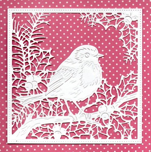 Christmas robin scene - 6, frame