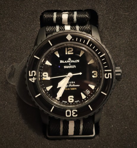 Blancpain swatch scuba black - swatch,