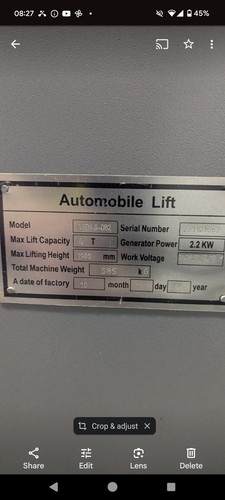 Post car lift - post,