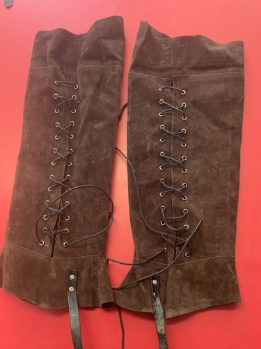 Medieval larp gaiters leg - gaiters,