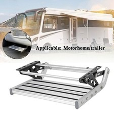 Aluminum Manual Pull Out Drop Down Folding Step Motorhome RV Campervan Caravan Q