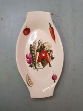 Retro Norsk Flint Egersund, Norway Ceramic Serving Dish, Vegetable Decoration