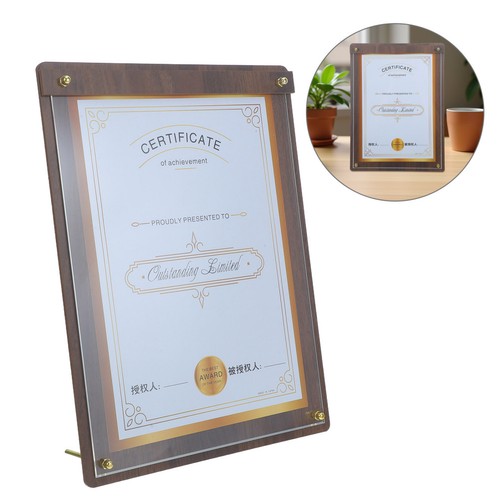 Certificate frame holder - certificate,