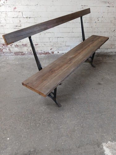 Garden bench with - , castiron
