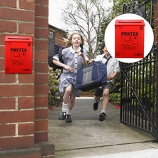  Box Decorative Iron Letter Porch Mailbox Vintage Mailboxes for outside