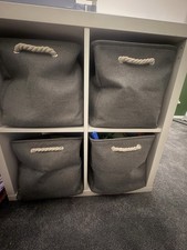 Ikea Kallax Insert Baskets X4