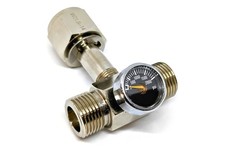 CO2 Cylinder Two-Way T-Splitter