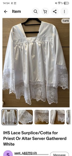 Pleated altar server priest - altar,